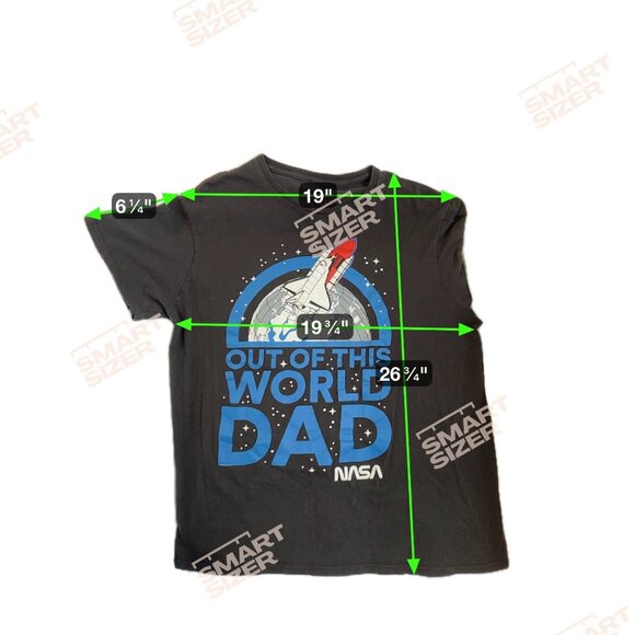 NASA "Out Of This World Dad" Graphic T-Shirt 100% Cotton Gift B-day Appreciation - Picture 6 of 7